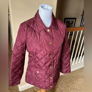 Burgundy coat